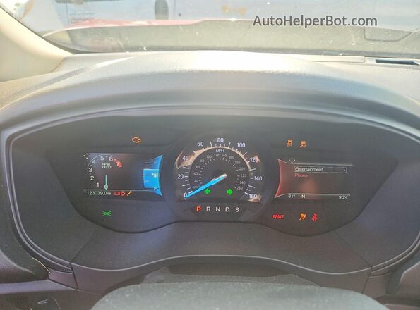 3FA6P0HD2JR259724 2018 FORD FUSION Red Widok zestawu wskaźników