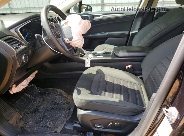3FA6P0HD2KR243217 2019 FORD FUSION Black Вид салону спереду