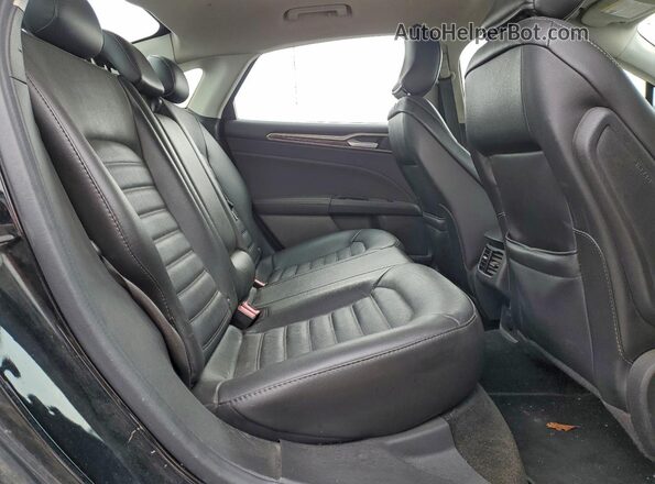 3FA6P0HD3GR265203 2016 FORD FUSION Black Widok tylnych siedzeń