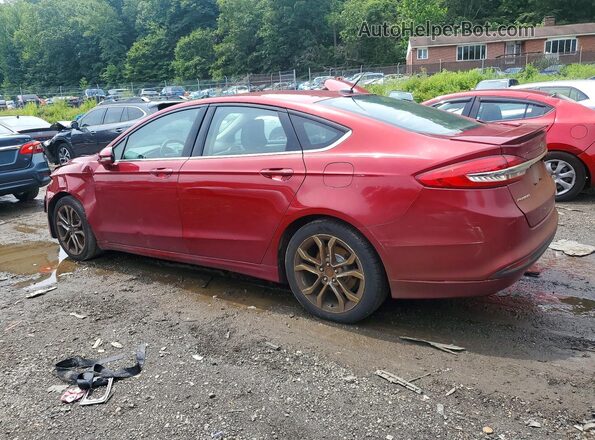 3FA6P0HD3HR175972 2017 FORD FUSION Red Հետևի ձախ