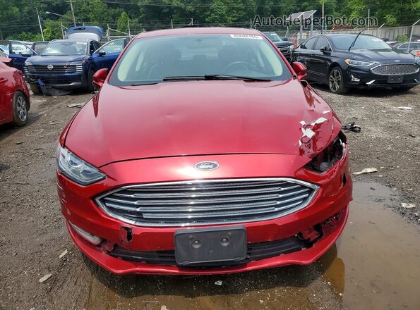 3FA6P0HD3HR175972 2017 FORD FUSION Red Դիմացի տեսք