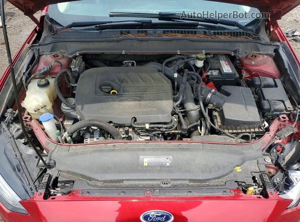 3FA6P0HD3HR175972 2017 FORD FUSION Red Սալոնի հետևի տեսք
