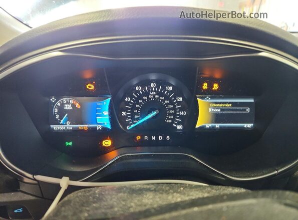 3FA6P0HD3HR176250 2017 FORD FUSION Gray Instrument cluster view