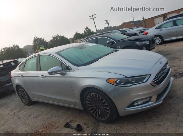 3FA6P0HD3HR219873 2017 FORD FUSION Silver Rear interior view