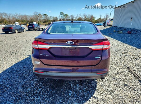 3FA6P0HD3HR247821 2017 FORD FUSION Burgundy უკანა ხედი