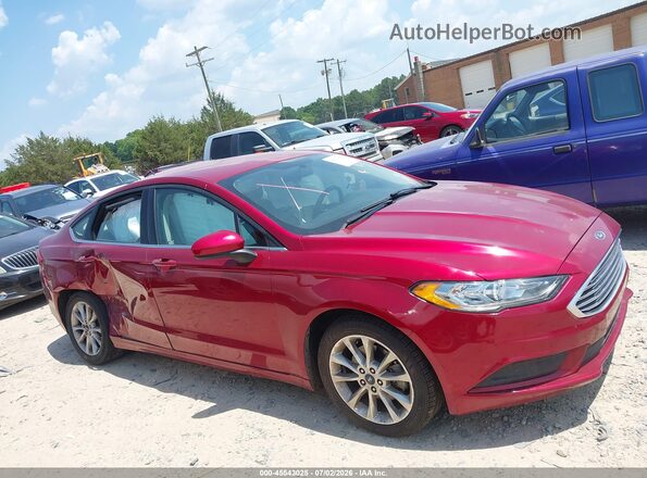 3FA6P0HD3HR249911 2017 FORD FUSION Red Սալոնի հետևի տեսք