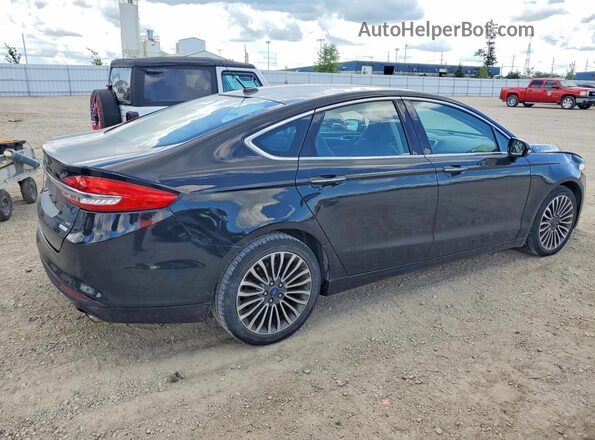 3FA6P0HD3HR311260 2017 FORD FUSION Black Tył prawy