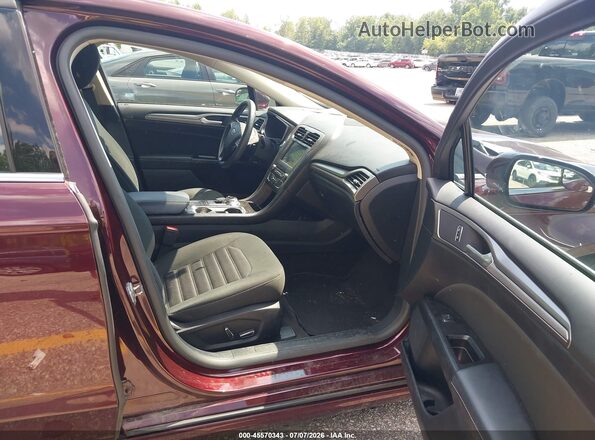 3FA6P0HD3HR378120 2017 FORD FUSION Темно-бордовый Вид салона спереди