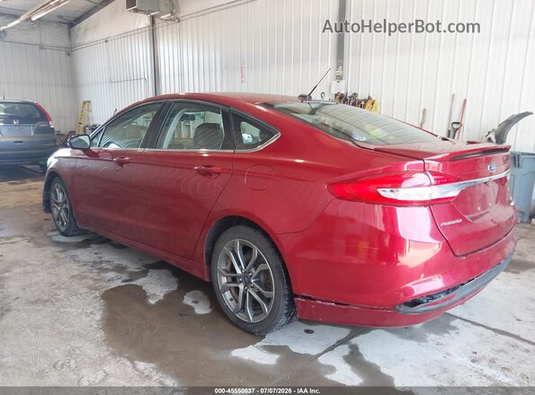 3FA6P0HD3HR378697 2017 FORD FUSION Red Tył lewy