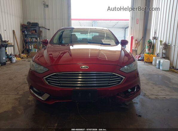 3FA6P0HD3HR378697 2017 FORD FUSION Red Widok wnętrza z tyłu