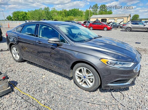 3FA6P0HD3JR107807 2018 FORD FUSION Charcoal Delantero derecho