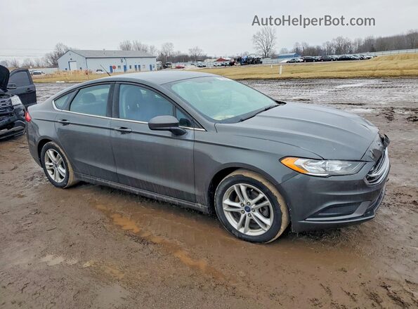 3FA6P0HD3JR157929 2018 FORD FUSION Gray Delantero derecho