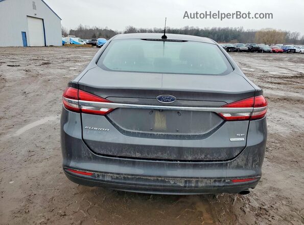 3FA6P0HD3JR157929 2018 FORD FUSION Gray Vista trasera