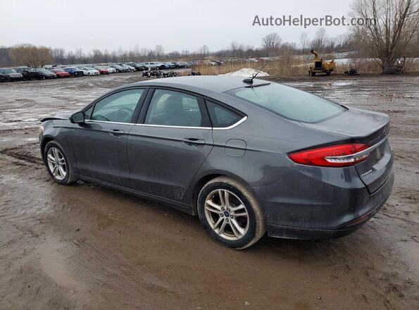 3FA6P0HD3JR157929 2018 FORD FUSION Gray Trasero izquierdo