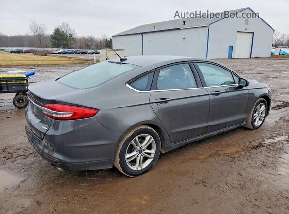 3FA6P0HD3JR157929 2018 FORD FUSION Gray Trasero derecho