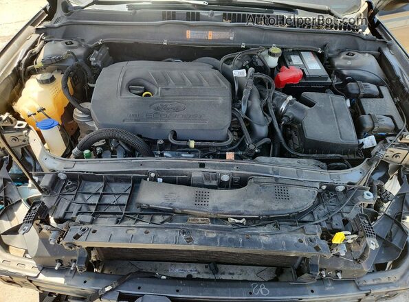 3FA6P0HD3JR157963 2018 FORD FUSION Charcoal Вид задньої частини салону