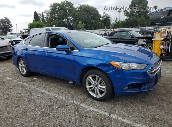 3FA6P0HD3JR213674 2018 FORD FUSION Blue წინა მარჯვენა