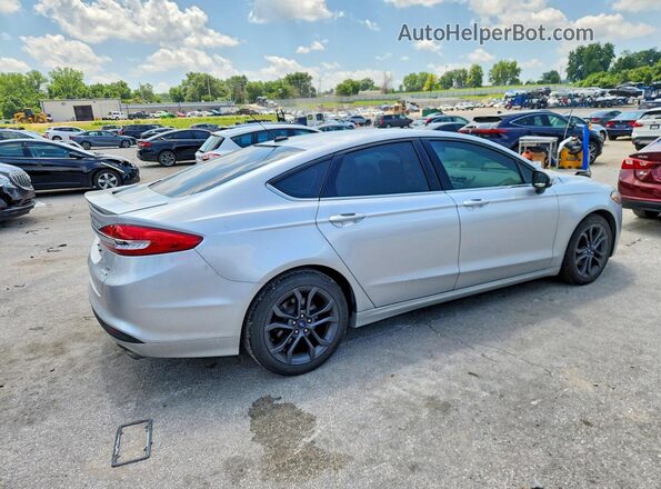 3FA6P0HD3JR265211 2018 FORD FUSION Silver Задня права чверть
