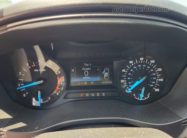 3FA6P0HD3JR265211 2018 FORD FUSION Silver Вид щитка приладів