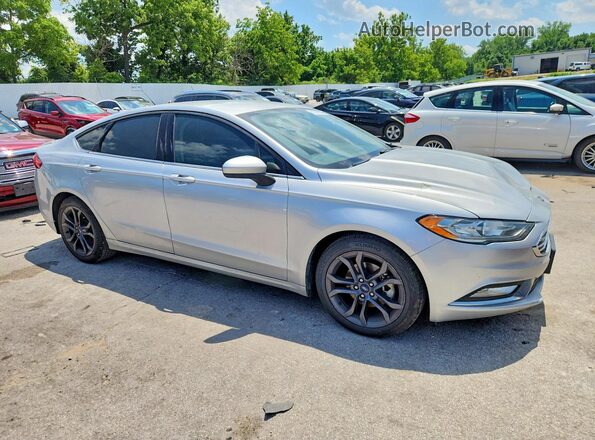 3FA6P0HD3JR265211 2018 FORD FUSION Silver Передня права чверть
