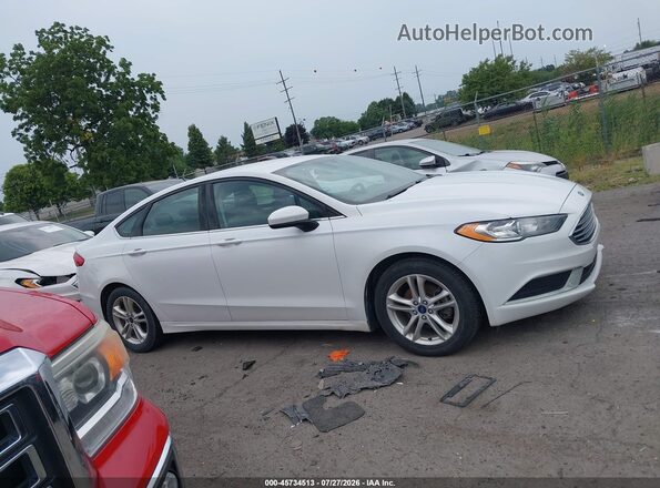 3FA6P0HD3JR284325 2018 FORD FUSION Белый Вид задней части салона