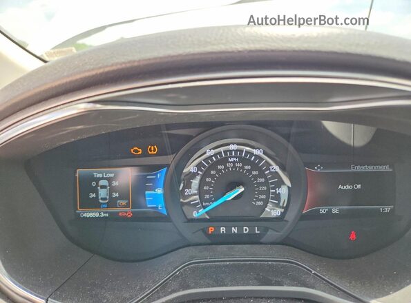 3FA6P0HD3LR125131 2020 FORD FUSION White Սարքավորումների վահանակի տեսք