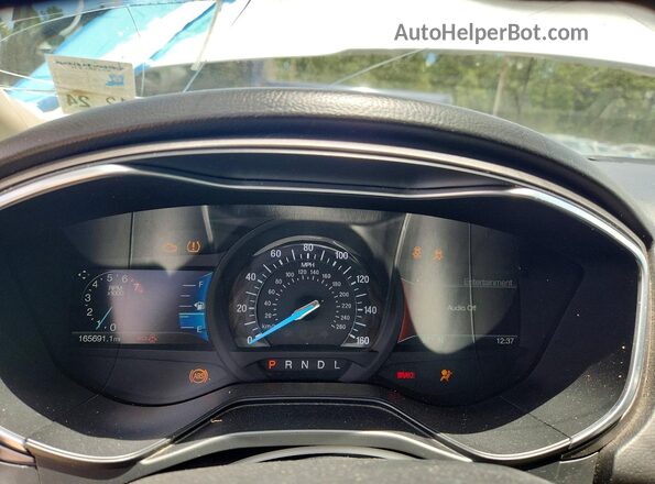 3FA6P0HD3LR132404 2020 FORD FUSION White Instrument cluster view