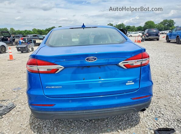 3FA6P0HD3LR159134 2020 FORD FUSION Blue Հետևի տեսք