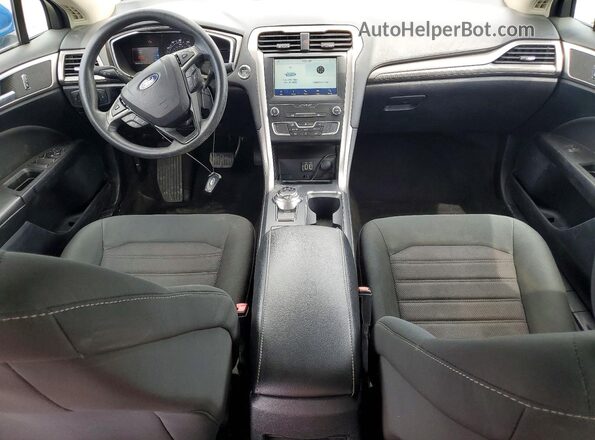 3FA6P0HD3LR159134 2020 FORD FUSION Blue Առջևի վահանակի տեսք