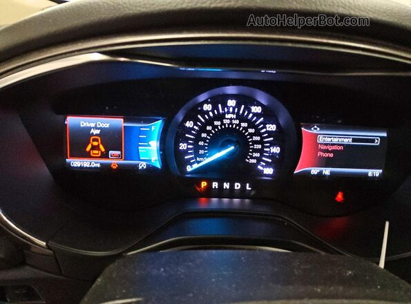 3FA6P0HD3LR257841 2020 FORD FUSION Gray Вид щитка приладів