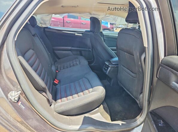 3FA6P0HD4GR231187 2016 FORD FUSION Charcoal Rear seats view