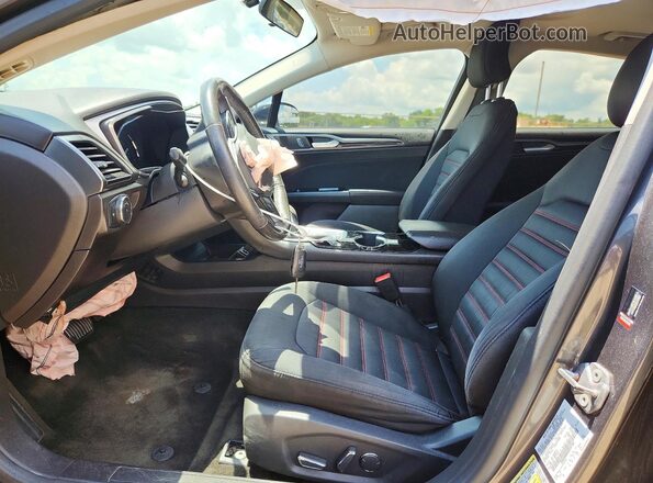 3FA6P0HD4GR231187 2016 FORD FUSION Charcoal Front interior view