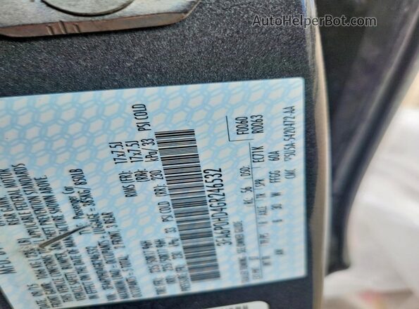 3FA6P0HD4GR246532 2016 FORD FUSION Gray Widok komory silnika
