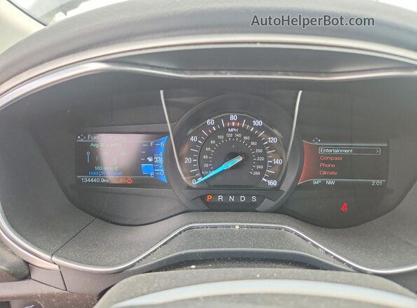 3FA6P0HD4GR246532 2016 FORD FUSION Gray Widok zestawu wskaźników