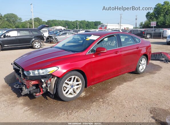 3FA6P0HD4GR301805 2016 FORD FUSION Red Առջևի ձախ երեք քառորդ տեսարան