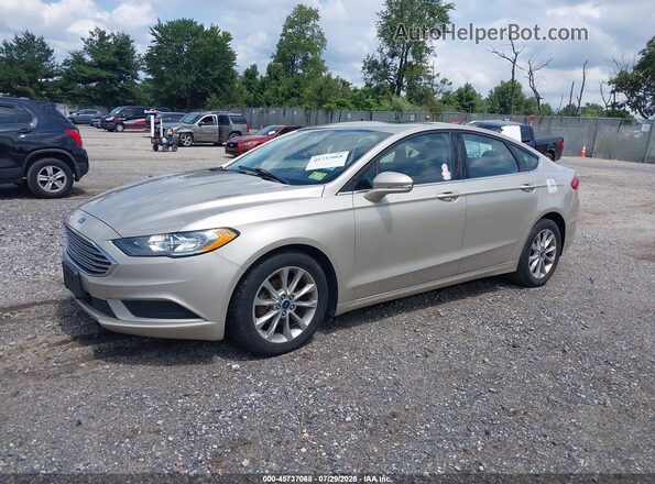 3FA6P0HD4HR169761 2017 FORD FUSION Beige Front left