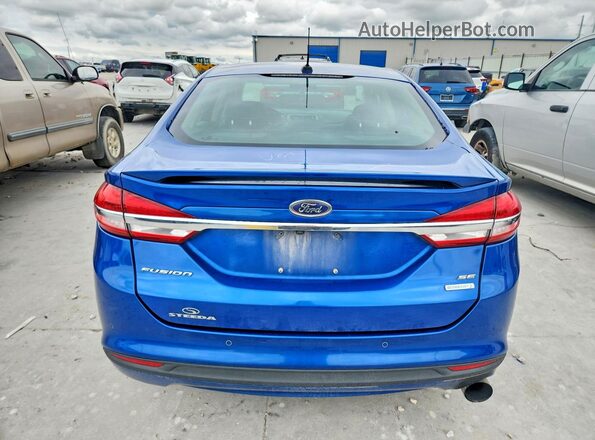 3FA6P0HD4HR214682 2017 FORD FUSION Blue Widok z tyłu