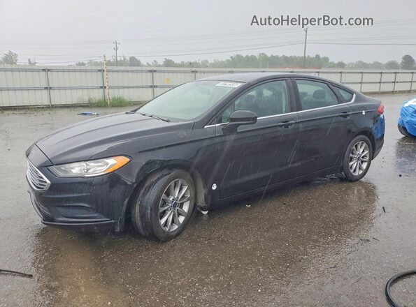 3FA6P0HD4HR347250 2017 FORD FUSION Black უკანა მარცხენა