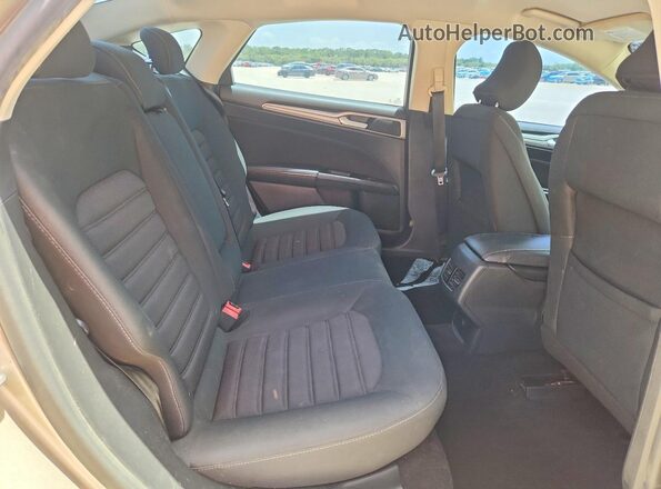 3FA6P0HD4HR364100 2017 FORD FUSION Золотой Вид задних сидений
