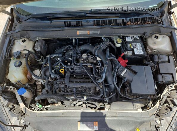 3FA6P0HD4HR364100 2017 FORD FUSION Золотой Вид задней части салона