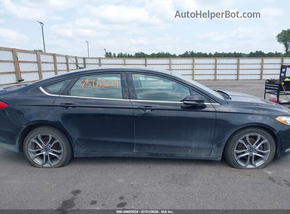 3FA6P0HD4HR407883 2017 FORD FUSION Black Սալոնի հետևի տեսք