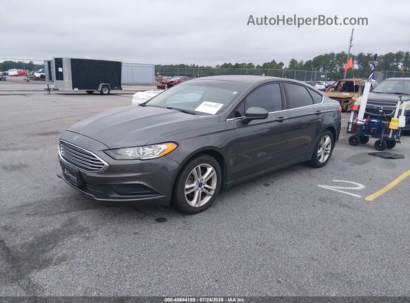 3FA6P0HD4JR161309 2018 FORD FUSION Gray Przód lewy