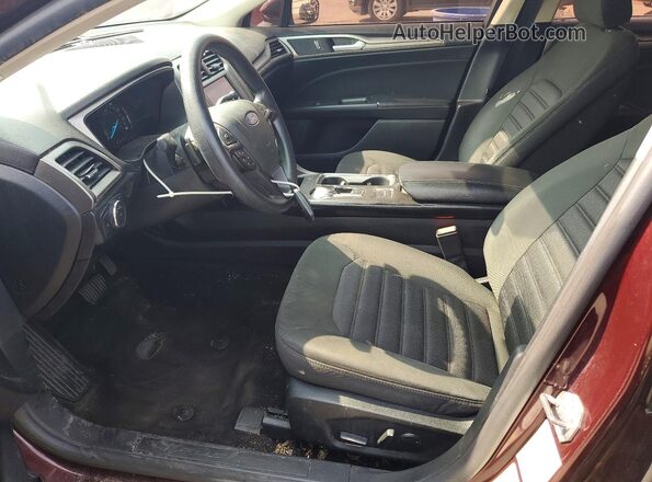 3FA6P0HD4JR195508 2018 FORD FUSION Burgundy Front interior view
