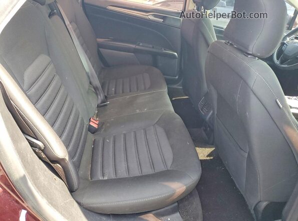 3FA6P0HD4JR195508 2018 FORD FUSION Burgundy Rear seats view