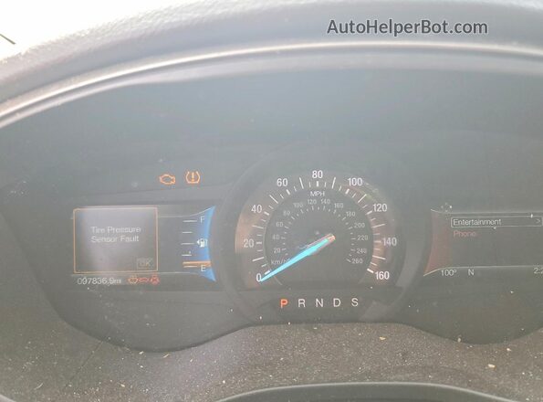 3FA6P0HD4JR195508 2018 FORD FUSION Burgundy Instrument cluster view