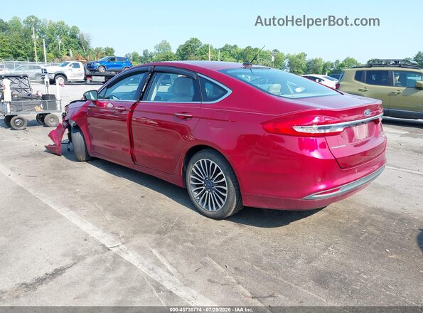 3FA6P0HD4JR195590 2018 FORD FUSION Burgundy Հետևի ձախ