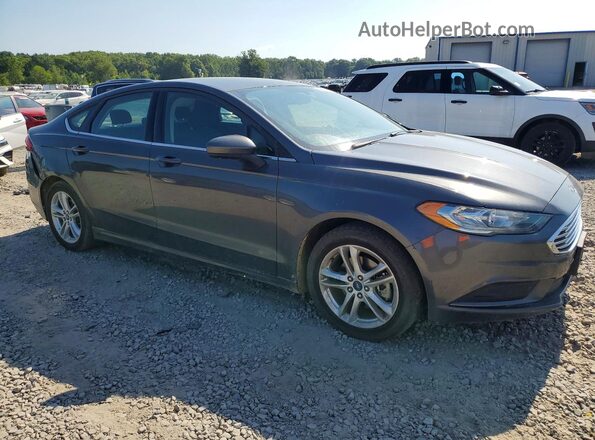 3FA6P0HD4JR203817 2018 FORD FUSION Серебряный Передняя правая четверть