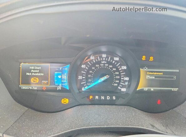 3FA6P0HD4JR210895 2018 FORD FUSION White ხელსაწყოთა პანელის ხედი