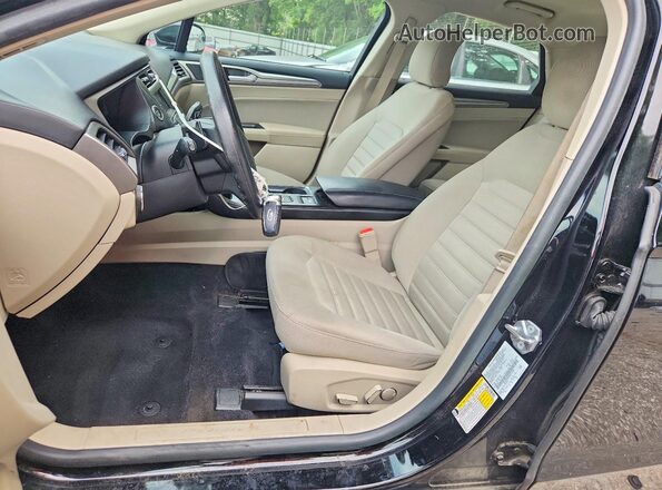 3FA6P0HD4JR212548 2018 FORD FUSION Black Widok wnętrza z przodu