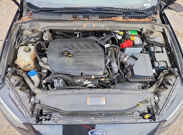 3FA6P0HD4JR212548 2018 FORD FUSION Black Widok wnętrza z tyłu